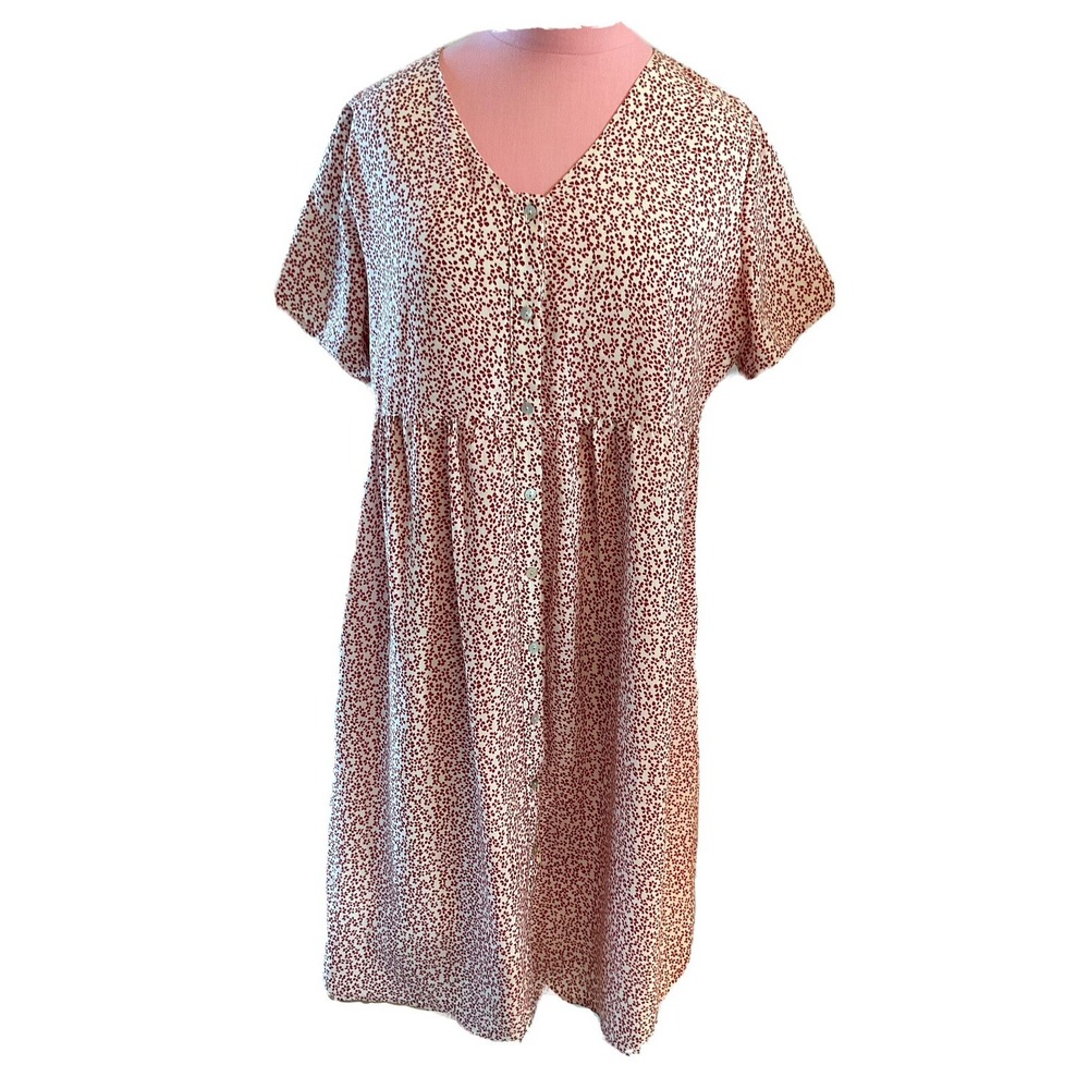 Pando Grove vintage Cottage Core Large button up dress pockets